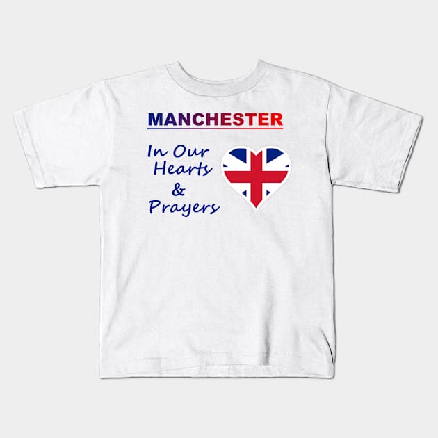 Manchester In Hearts Kids T-Shirt by Specialstace83